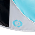 NILS CAMP NC3174 self-pitching beach tent, turquoise-gray szürke hátizsák