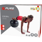 Pure 2 Improve Fitness Ball 65cm Black fekete balls, medicine balls