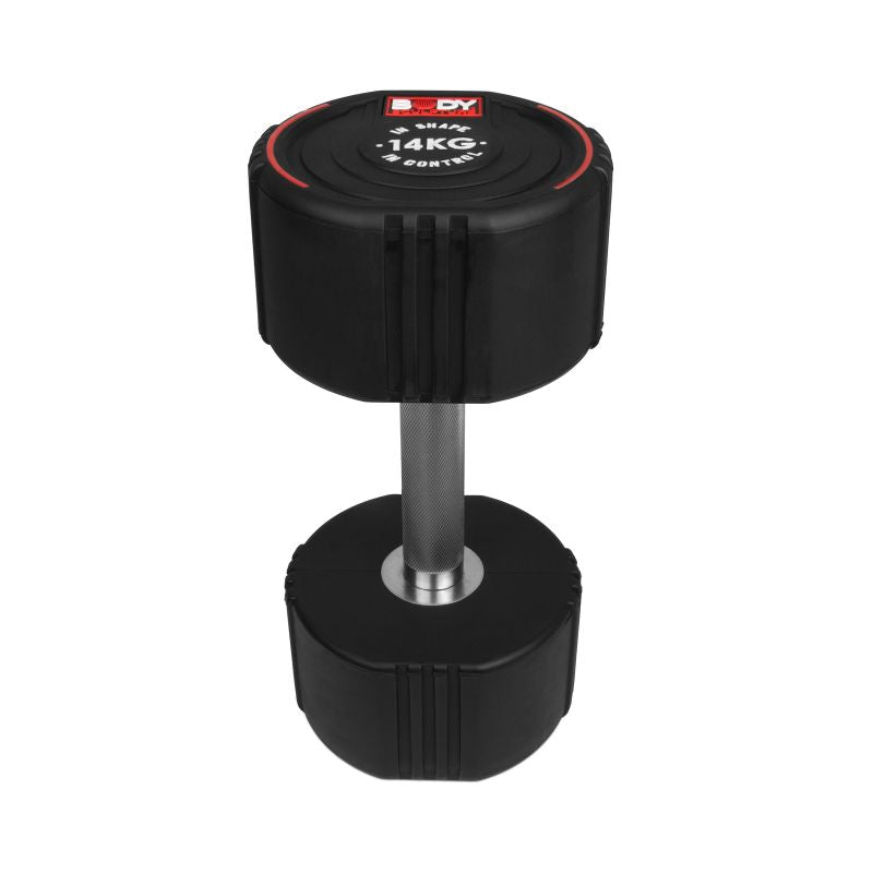 Body Sculpture TPU dumbbell BW 133 14 KG fekete edzőfelszerelés BW13314KG