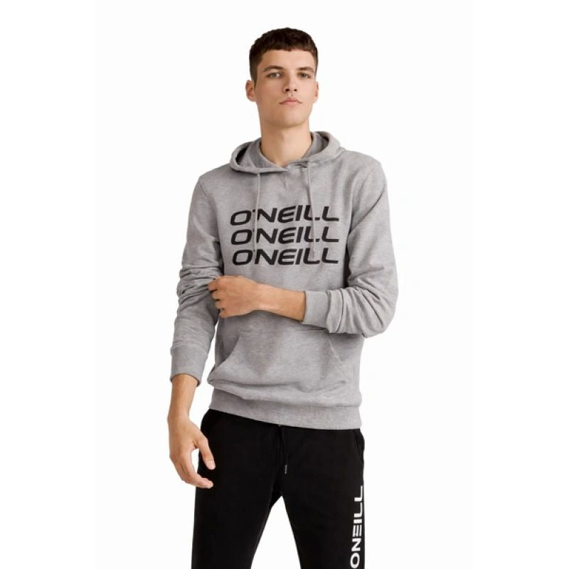 O'Neill men's sweatshirt with kangaroo pocket, Triple, fashionable gray szürke pulóver