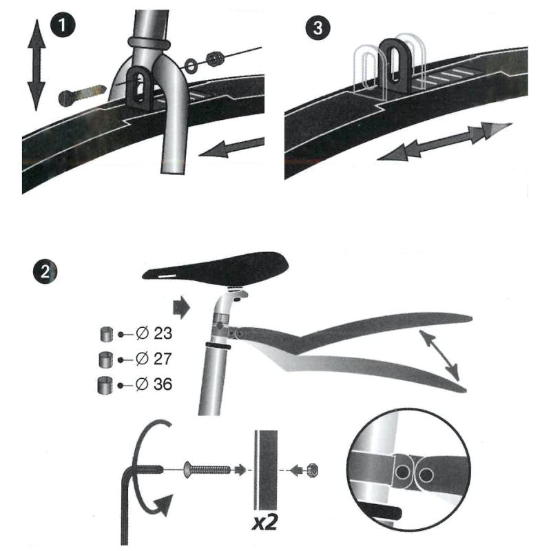 Dunlop 24-26 Inch Mtb Fender Set készlet GSP-65618