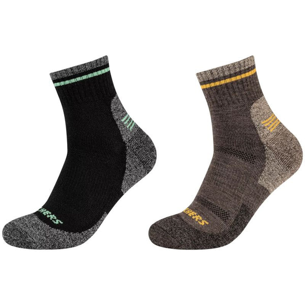 Skechers 2PPK Men Trail Wool Quarter Socks SK42052-8997 Gray 39-42 General