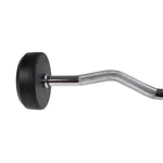 HMS Rubber-coated barbell/curl bar 30 kg GSL-30 fekete súlyzó 17-58-022