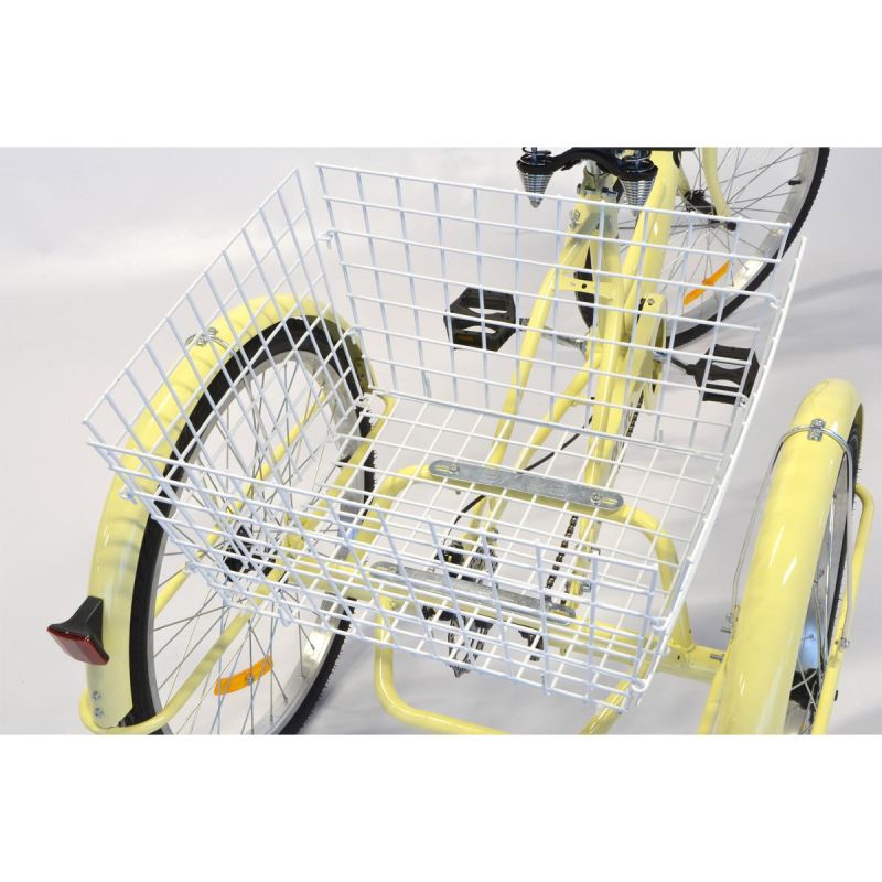 24-Inch Vanilla 3-Wheel Bike 1-Speed