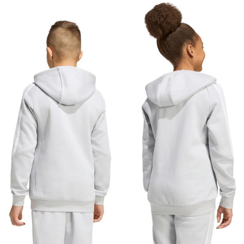 adidas Tiro 26 League Sweat Full Zip Hoodie for Kids KF3323 szürke kapucnis pulóver