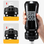 Rockbros 600 ml Bike Bottle - Black czarny water bottles, training equipment