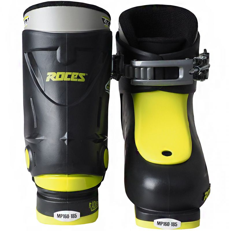Roces Idea Up Ski Boots Black and Lime Jr 450490 18 Cipő