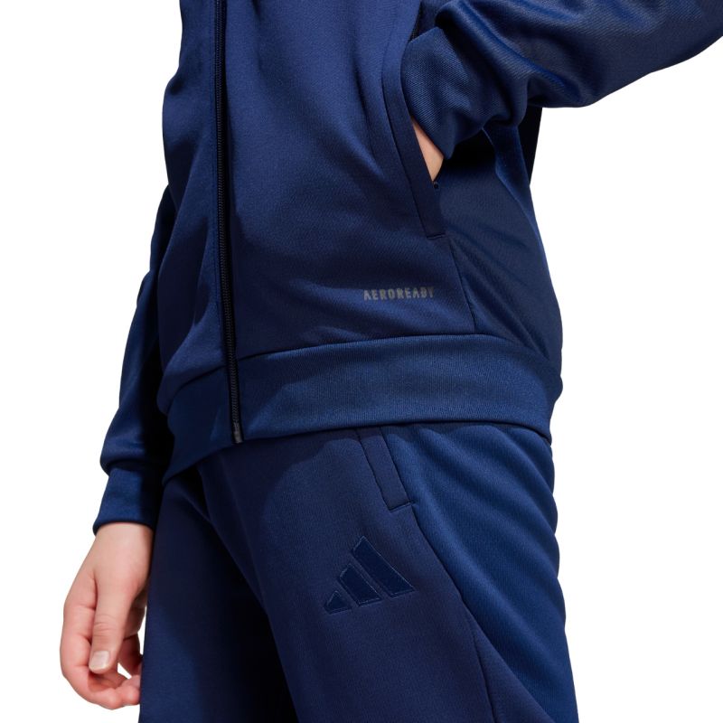 Adidas Tiro 25 Full-Zip Kids' Sweatshirt, Navy sötétkék gyerek pulóver JC5127