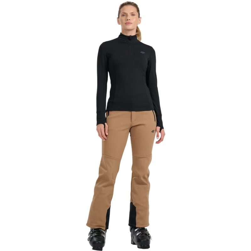 4f Women's thermal sweatshirt F098 deep black 4FWAW25UBRUF098 20S Kiegészítő