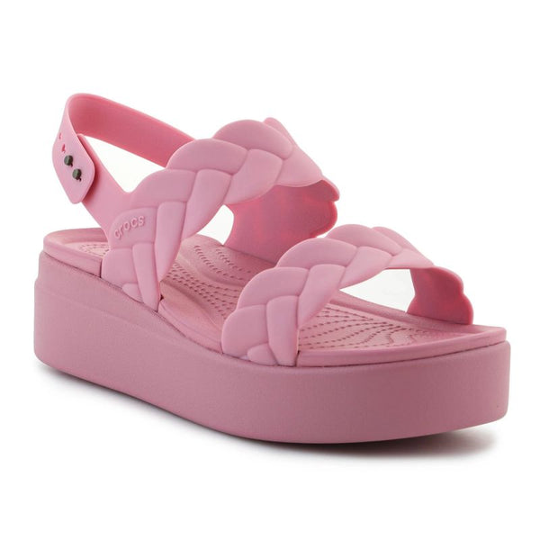 Crocs Brooklyn Woven Low Wedge W 209977-6XX sandals Cipő