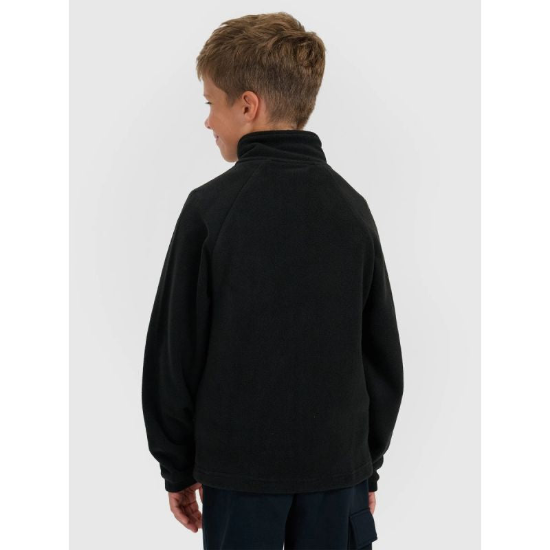 Regular fleece with stand-up collar for boys 4F 4FJRAW25TFLEM490-20S pulóver