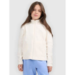 Regular fleece without hood for girls 4F 4FJRSS26TFLEF507-11S kapucnis pulóver
