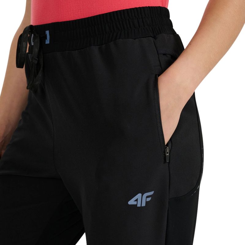 4f Women's trousers FNK F0931 deep black 4FWAW25TFTRF0931 20S Ruházat