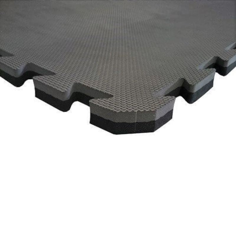 DBX Bushido Exercise Mat with Safety Certificate - Puzzle 1x1m - Black - Gray szürke mats, puzzle, training equipment