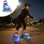Meteor Roller Skates S 30-33 Loky Pink/Blue