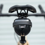 Rockbros rigid hard shell saddle bag, compact, 0.4l capacity - carbon pattern czarny táska