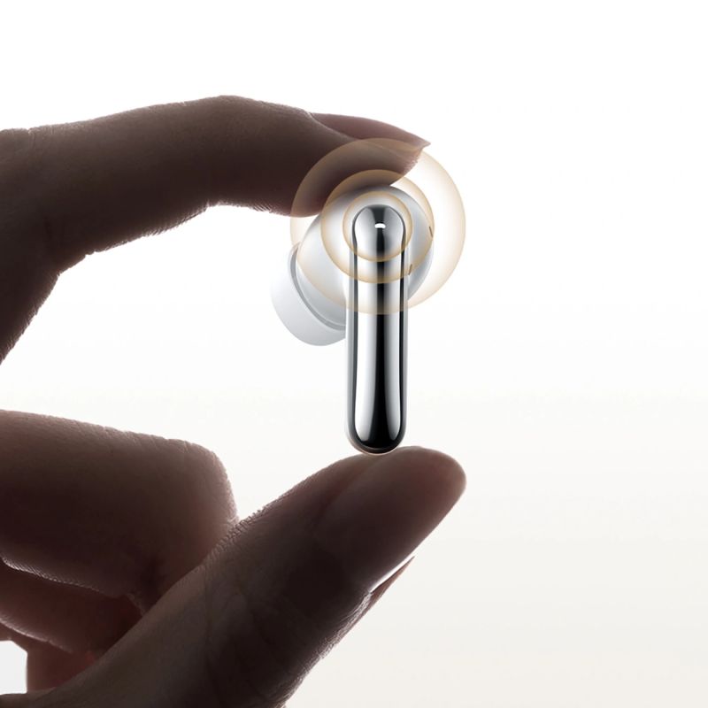 head QCY MeloBuds N20 Wireless In-Ear Noise Cancelling ANC Headphones - White biały headsets