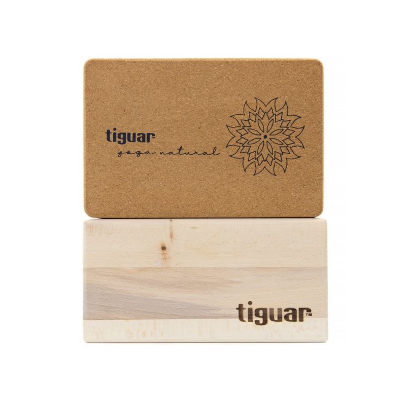 Tiguar cork yoga block barna edzőfelszerelés TI-J0003