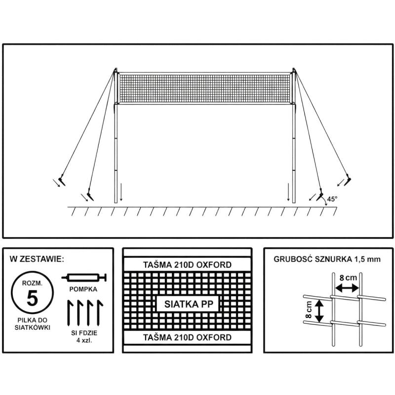 Enero VOLLEYBALL SET DELUXE 5IN1 sets