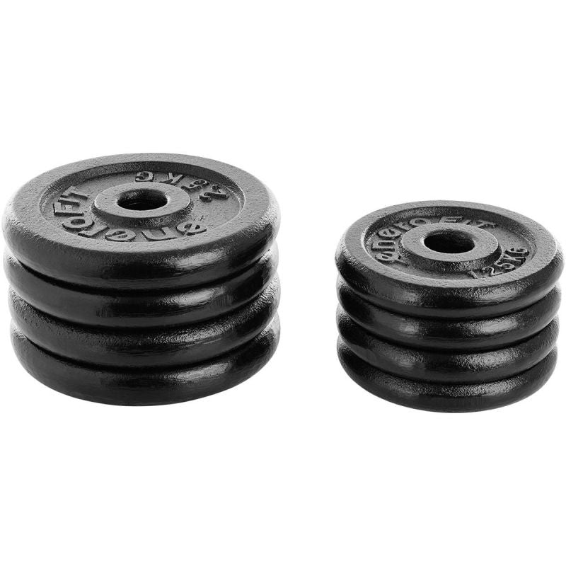 Enero CAST IRON DUMBBELL 19 KG (2x9.5 KG) FIT CASE fekete dumbbell, strength training equipment, training equipment