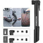 Rockbros 42520001001 Bicycle Pump - Black