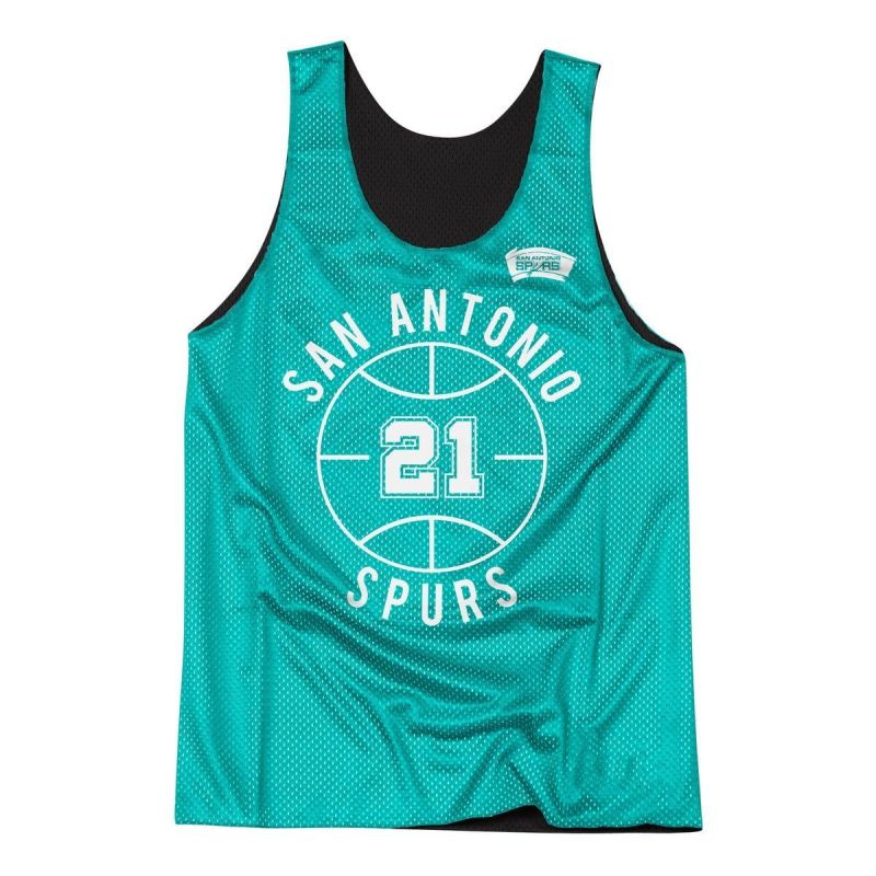 Men's Mitchell & Ness Reversible Tank Top San Antonio Spurs Tim Duncan atléta