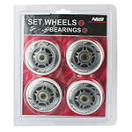 PU 64x24 82A WHITE (4 pcs.) + ABEC-7 (8 pcs.) NILS EXTREME SET