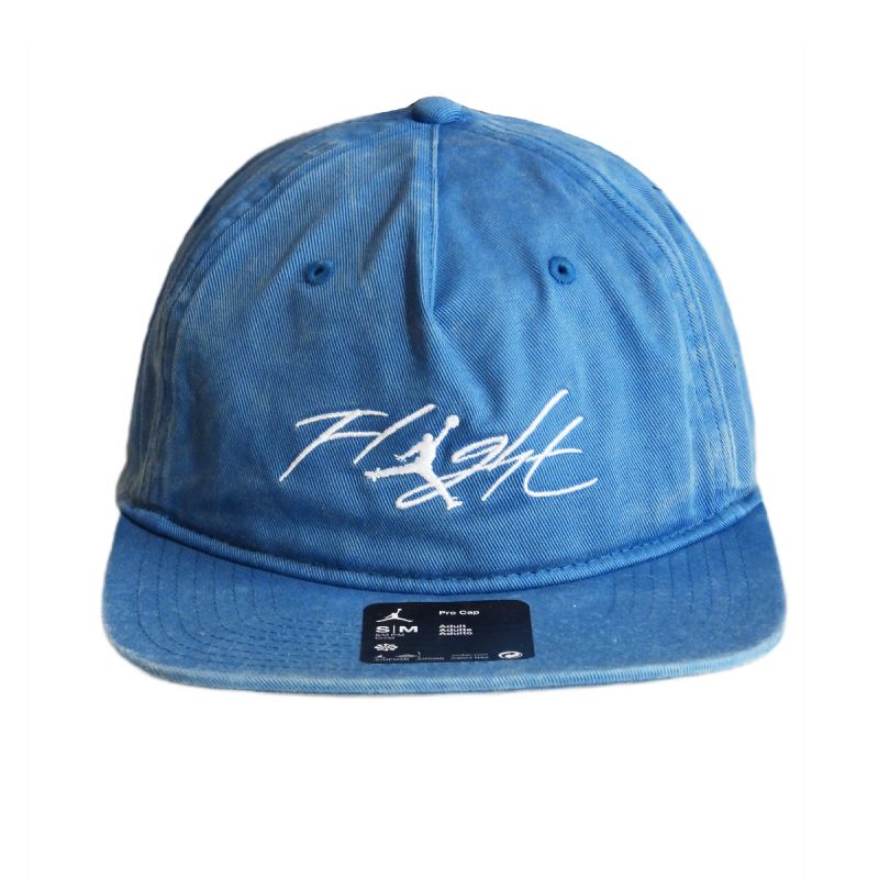 AIR Jordan Flight Pro Unstructured Industrial Blue Snapback Cap - s/m hats, caps