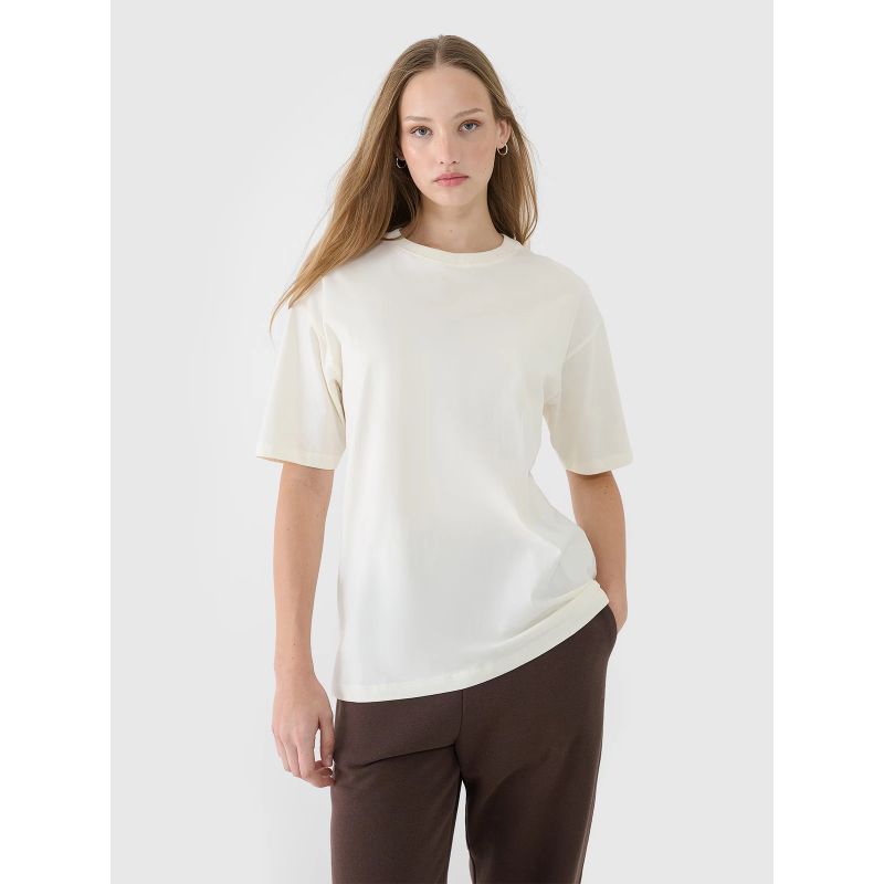 4f Women's oversize plain T-shirt 4FRSS25TTSHF2694-11S General