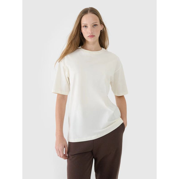 4f Women's oversize plain T-shirt 4FRSS25TTSHF2694-11S General