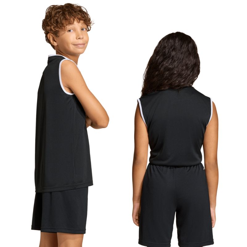 Adidas Entrada 26 Sleeveless Jersey Kids' Black fekete gyerek póló KB3933