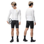 Rockbros Diamond Long Sleeve Cycling Jersey Size M - White biały \ m póló
