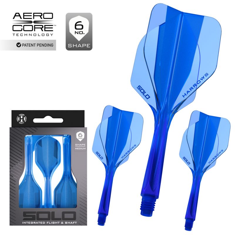 Shaft + feather Harrows Solo - blue short papucs