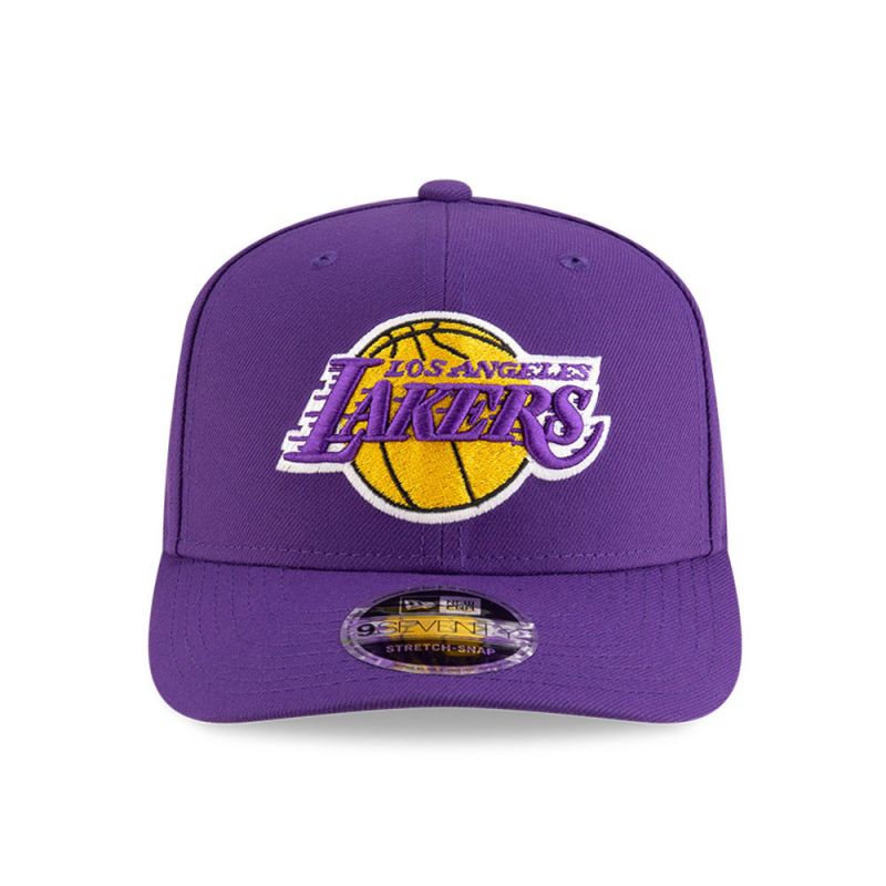 New Era 9SEVENTY Los Angeles Lakers NBA Team Purple Stretch Snapback Cap - uniwersalny baseball sapka