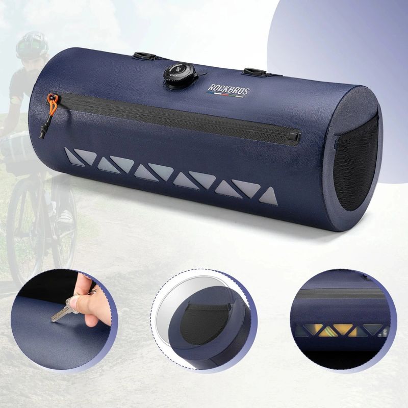 Rockbros AS-144 ROAD TO SKY handlebar bicycle bag, waterproof, 4 l - kék táska