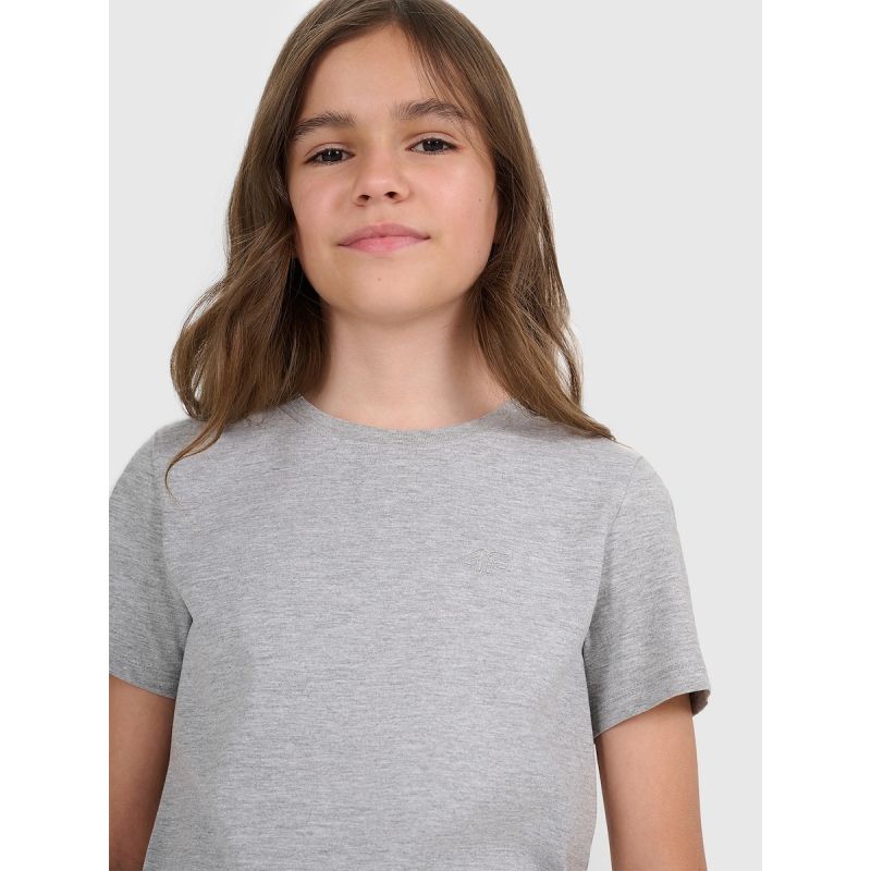 4F Regular plain girls' T-shirt póló