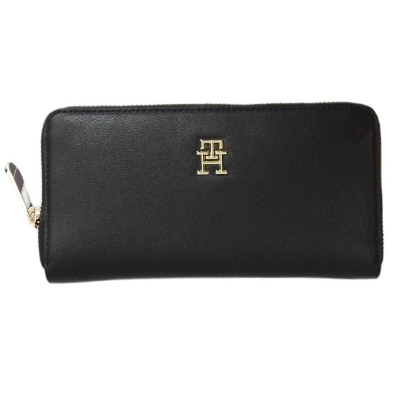 Tommy Hilfiger Poppy Plus Large Women's Wallet, Black, One Size - AW0AW15586-BDS uniwersalny pénztárca