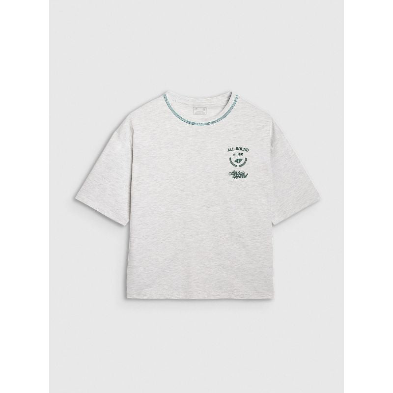 Women's oversize printed T-shirt 4F 4FRSS25TTSHF2979-26M póló