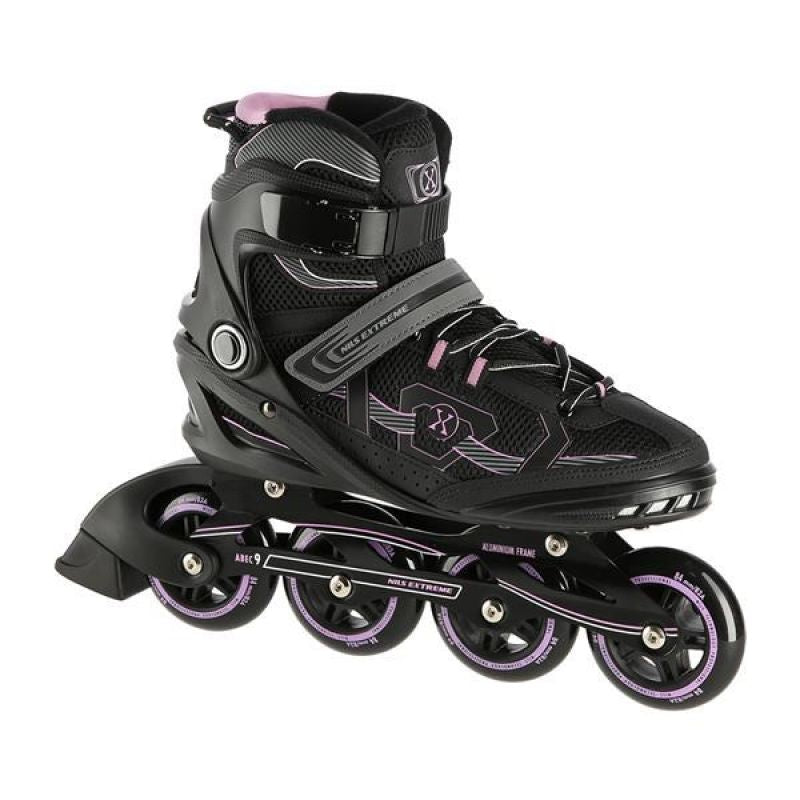 Nils Extreme Na9157 Roller Skates Black And Purple Size