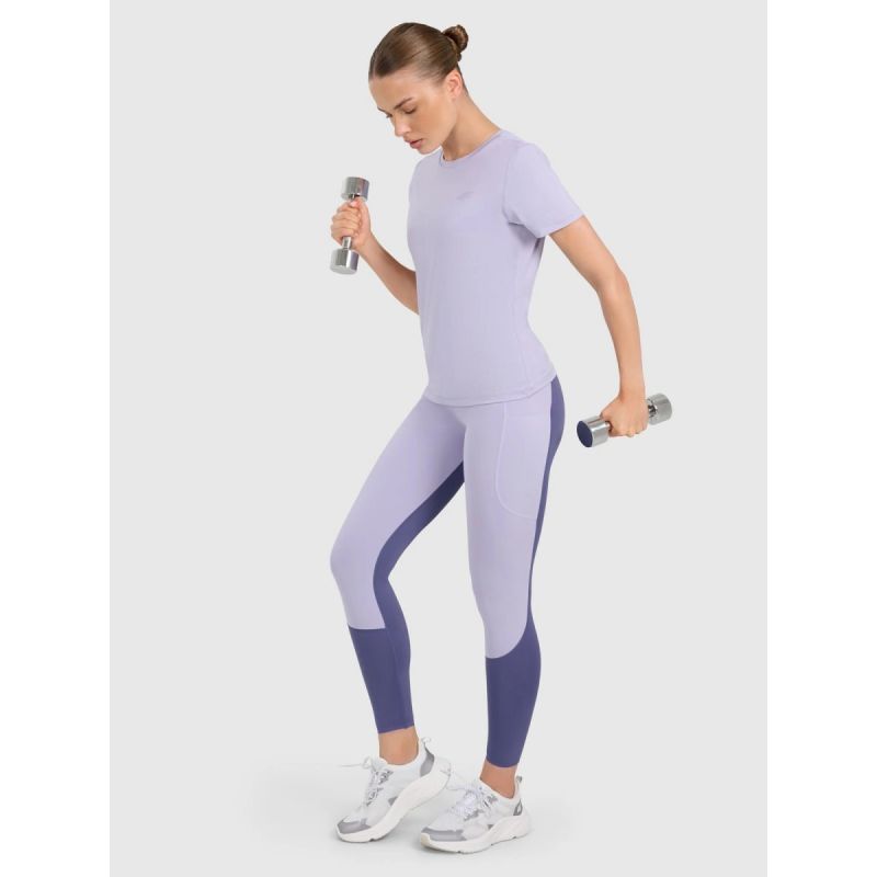 Women's quick-drying regular training T-shirt 4F 4FWAW25TFTSF1516-34S póló