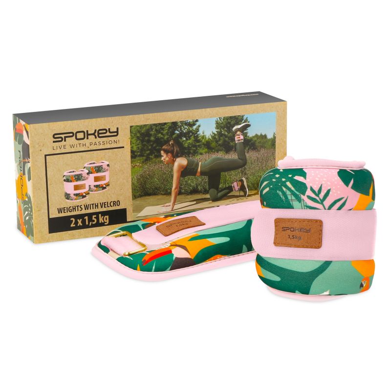 Spokey HOME JUNGLE ankle and wrist weights 2x 1.5 kg 1,5 kg edzéssegítő