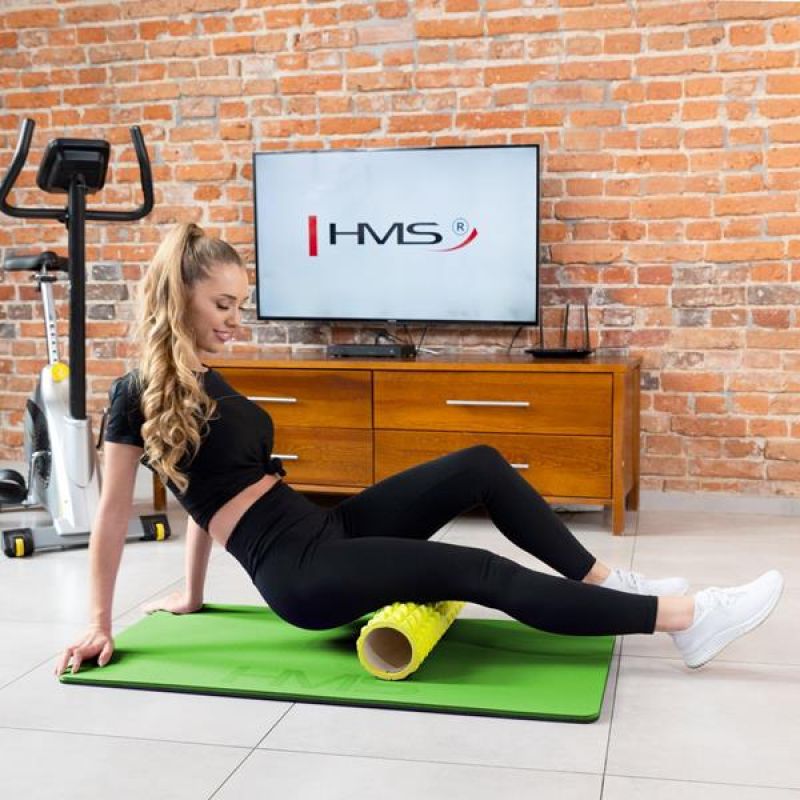 HMS Premium MFK01 Green-Black Club Fitness Mat with Holes zöld póló 17-44-271