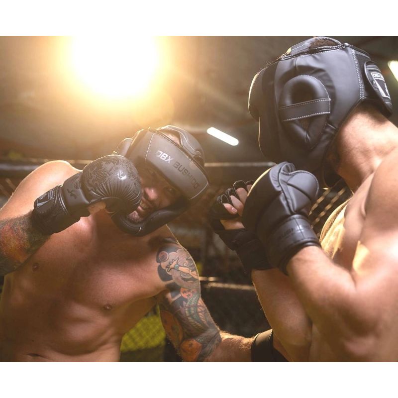 DBX Bushido Boxing Helmet - Black Master fekete helmets, martial arts equipment