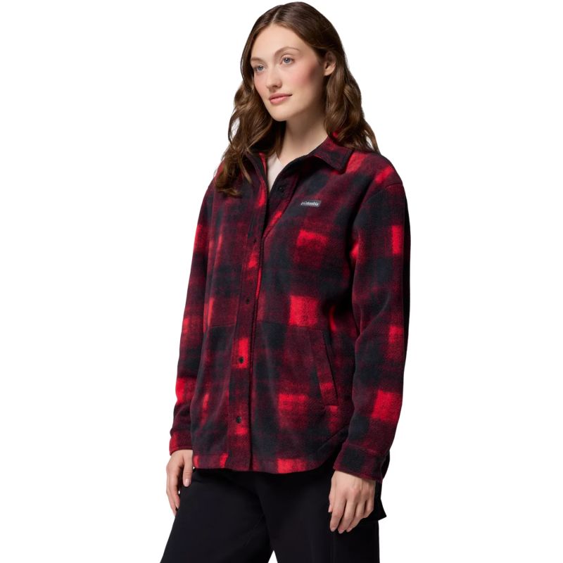 Columbia Benton Springs Fleece Shirt Jacket II 2085661613 Red L Ruházat