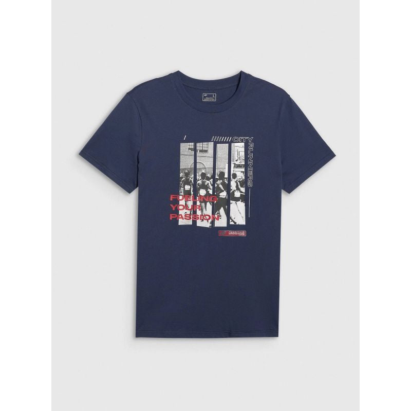Men's regular printed T-shirt 4F 4FRAW25TTSHM3364-31S