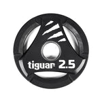 Tiguar PU Olympic plate 2.5 kg fekete kiegészítő TI-WTPU00250