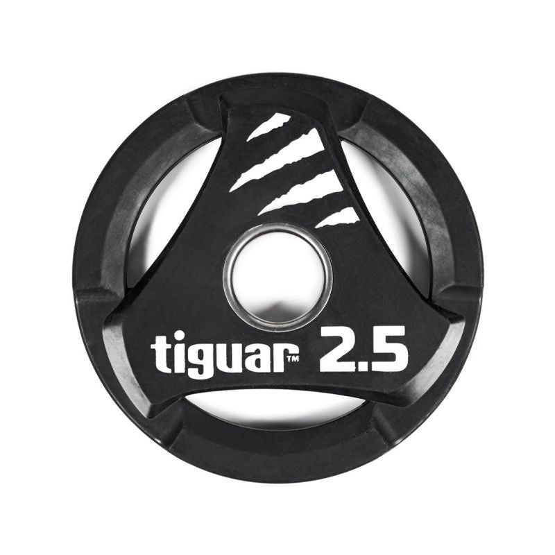 Tiguar PU Olympic plate 2.5 kg fekete kiegészítő TI-WTPU00250