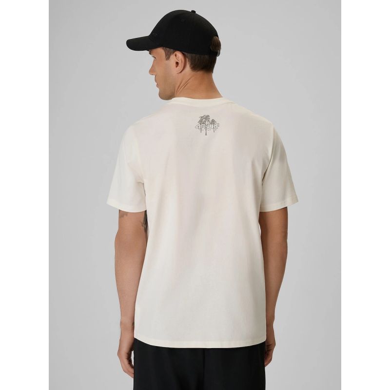4F Men's regular printed T-shirt póló 4FRSS26TTSHM4298-11S