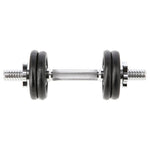HMS Threaded dumbbell SG01 7 kg fekete edzőfelszerelés 17-59-123