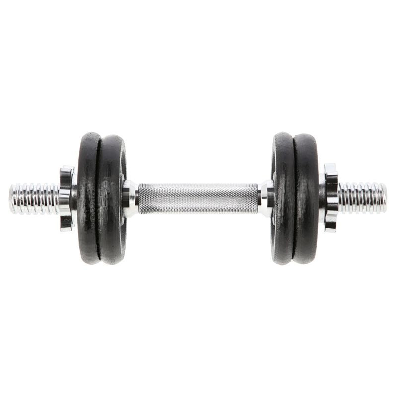 HMS Threaded dumbbell SG01 7 kg fekete edzőfelszerelés 17-59-123
